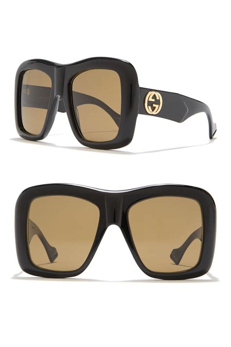 gucci square core sunglasses|Gucci black oversized square sunglasses.